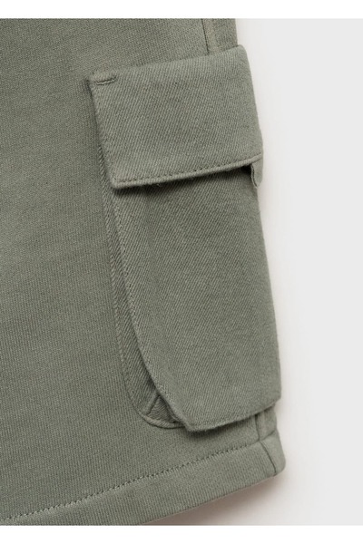 MANGO Kids İp detaylı kargo bermuda şort