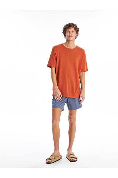 LC Waikiki شورت سباحة رجالي قصير مطبوع من إنديجو