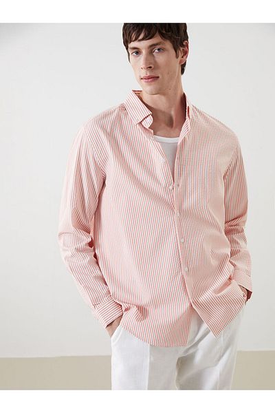 LC Waikiki Regular Fit Long Sleeve Striped Men's Shirt