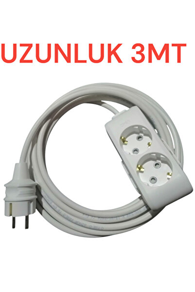 VİKO 2li Grub Priz Ara Kablosu Uzatıcı Viko 1.2.3.4.5....20 mt Uzunluk Seçini...