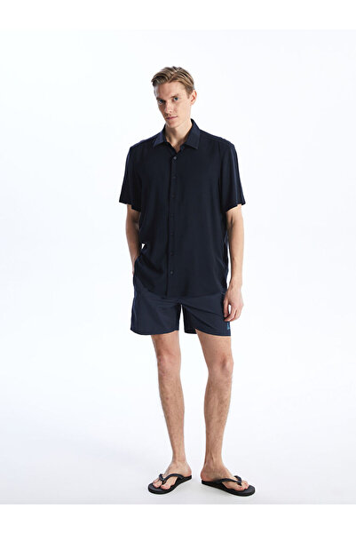 LC Waikiki شورت سباحة رجالي قصير مطبوع من إنديجو