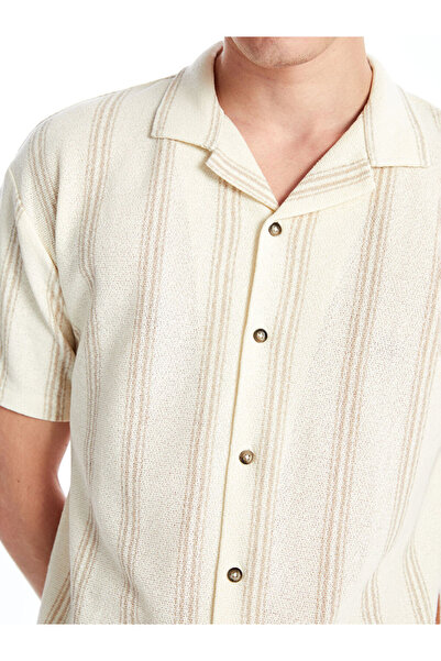 LC Waikiki Ανδρικό πουκάμισο με κοντό μανίκι με ρίγες