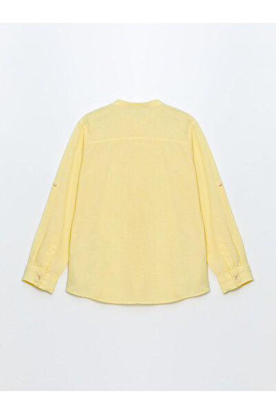 LC Waikiki Lcw Judge Collar Textured Boy's Shirt