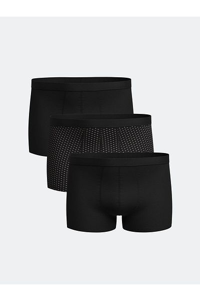 LC Waikiki New Season Standard Fit Βαμβακερά εύκαμπτα ανδρικά μποξερ 3 τεμαχίων - S5I819Z8
