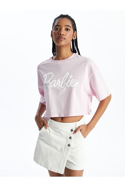 LC Waikiki Crew Neck Embroidered Women's Short Sleeve T-Shirt
