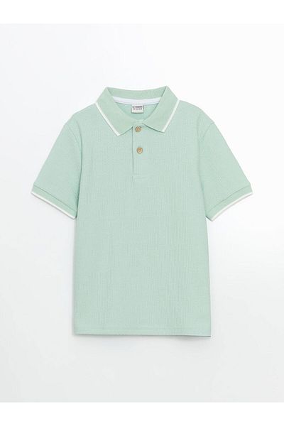 LC Waikiki Μπλουζάκι για αγόρι με υφή Polo Neck New Season - S5CE03Z4