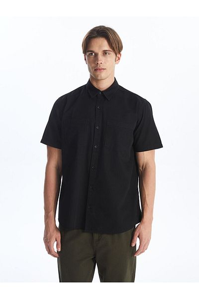 LC Waikiki Comfortable Fit Short Sleeve Men's Jean Shirt