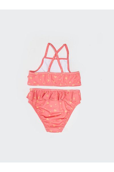 LC Waikiki Lcw Flexible Fabric Baby Girl Bikini Set Fast Fashion