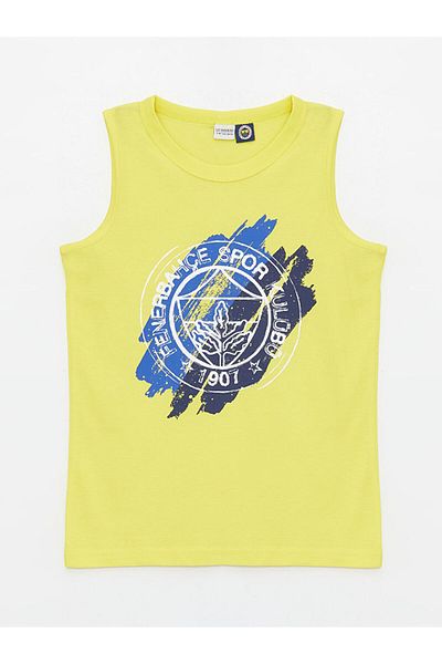 LC Waikiki Crew Neck Printed Boys' Tank Top and Swim Shorts