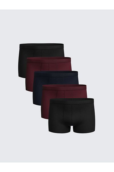 LC Waikiki 5-Piece Flexible Cotton Men's Boxers - Standard Mold