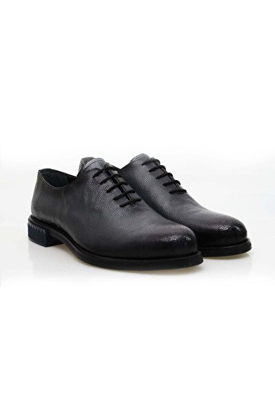 Butik NEGRI - CULOARE GRI, PANTOFI BĂRBAȚI DIN PIELE NATURALĂ CU ȘIRETURI