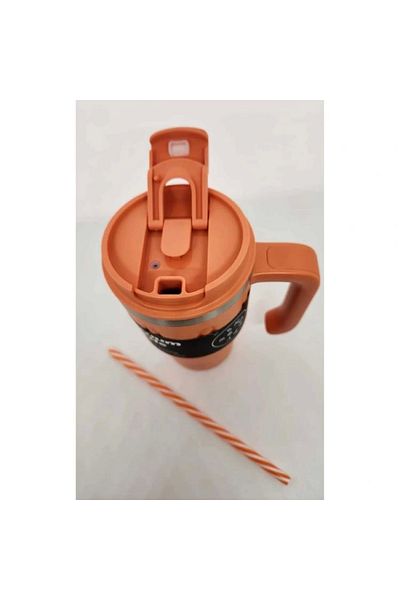Shotay Steel Mug 8169 - 650 Ml, for Use with Straw and Without Straw