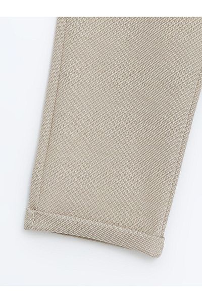 LC Waikiki Beige Elastic Waist Boy's Trousers