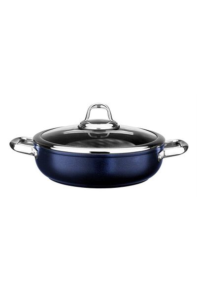 Leggno Metallic Blue Master 28 cm Shallow Pot