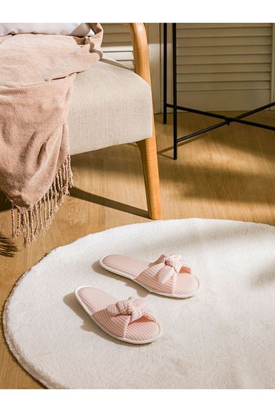 LC Waikiki Women's House Slippers with Bow Figure