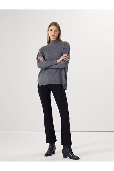 LC Waikiki Pantaloni de damă cu picioare spaniole cu talie elastică