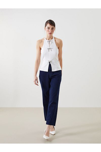 LC Waikiki Pantaloni de damă cu croială dreaptă de sezon nou - S5LG74Z8