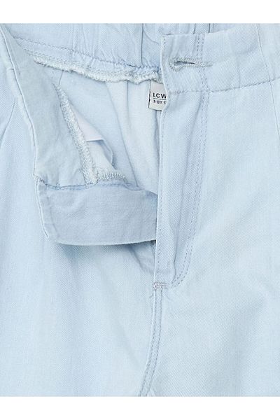 LC Waikiki Indigo Waist Adjustable Elastic Girl's Jean Trousers