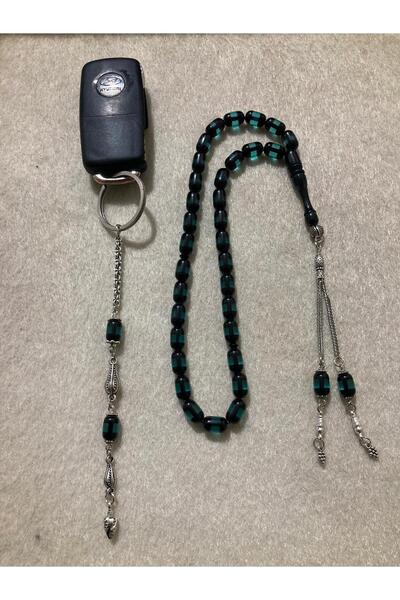 Newa Jewellry Сурмели Амбър Бейд Розарий с ключодържател