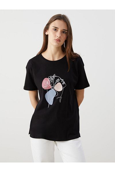 LC Waikiki Crew Neck Printed Women's T-Shirt