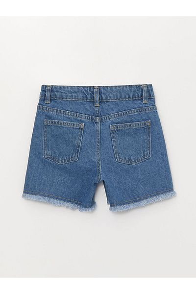 LC Waikiki Printed Girls' Jean Shorts