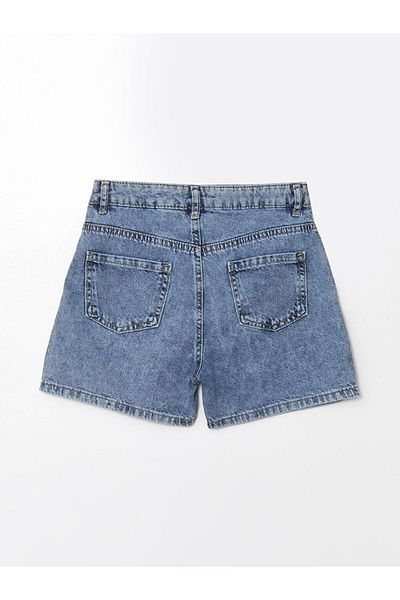 LC Waikiki Lcw Printed Girl's Jean Shorts