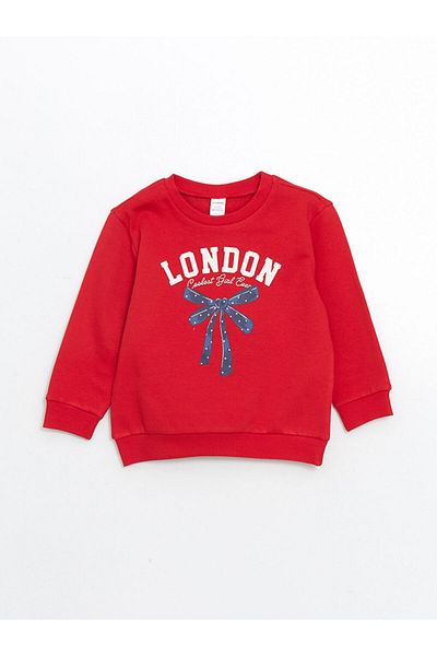LC Waikiki Ribbon Detailed Girl's Thick Sweatshirt Pack of 2