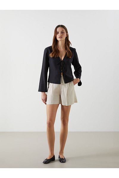 LC Waikiki Γυναικείο σορτς Loose Fit Linen Blend