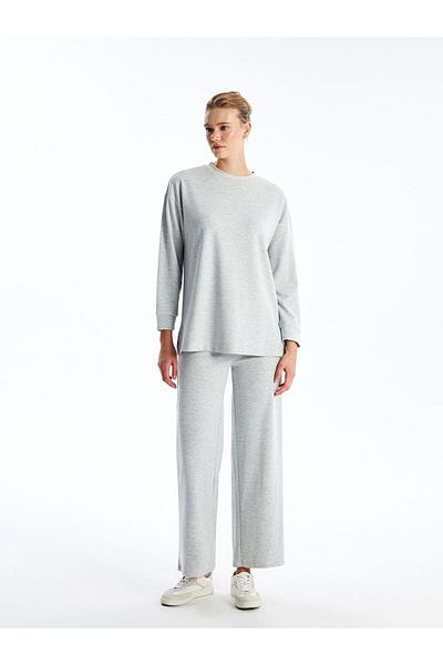 LC Waikiki New Season Crew Neck Plain Oversize Women's Sweatshirt Tunic - S4Je83Z8