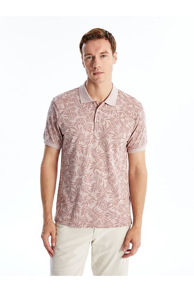 LC Waikiki Νέα σεζόν Polo γιακά με κοντό μανίκι με σχέδιο Pique Ανδρικό Tisort - S4OB60Z8