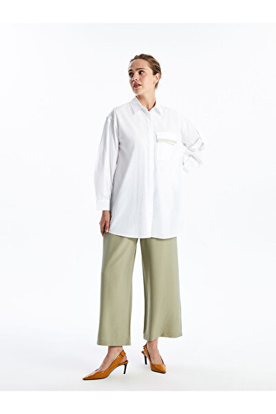 LC Waikiki Dámske palazzo nohavice s elastickým pásom