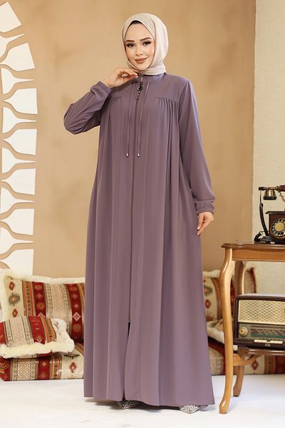 Neva Style Hijab cu fermoar liliac 45290LILA