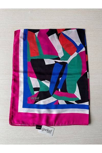 İpekal İpekal Exclusive Large Batik Patterned Cotton Shawl 70X180