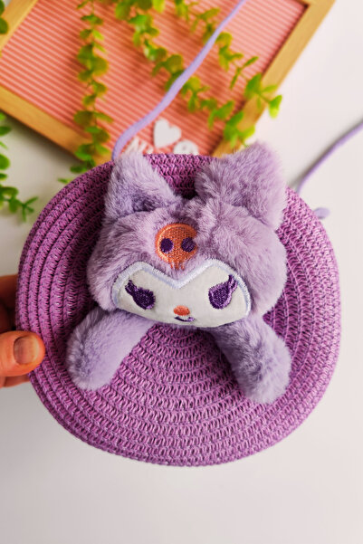 Nisankids Дівчача святкова сумка Kuromi з соломи (регульований ремінець)