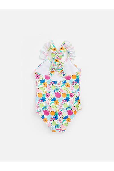 LC Waikiki Lcw Quick Dry Printed Girl's Swimsuit Fast Fashion