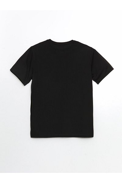 LC Waikiki New Season Crew Neck Κοντό μανίκι εμπριμέ χτενισμένο βαμβακερό ανδρικό Tisort - S5J279Z8