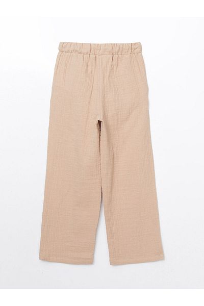 LC Waikiki New Season Elastic Waist Textured Girl's Trousers - S5Hl60Z4