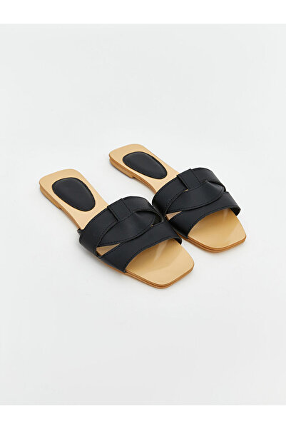 LC Waikiki Black Single-Strap Women's House Slippers