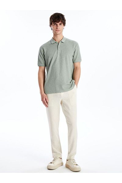 LC Waikiki New Season Slim Fit Linen Mixed Men's Trousers - S48965Z8