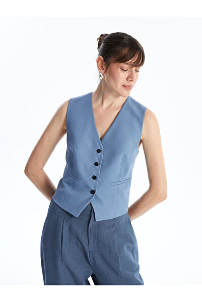 LC Waikiki سترة طوق سترة نسائية كلاسيكية