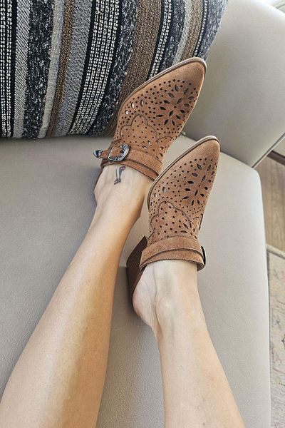 Topukla Footwear 019 502 Γυναικείες καλοκαιρινές παντόφλες Sabo με τακούνι πάχους 6 cm