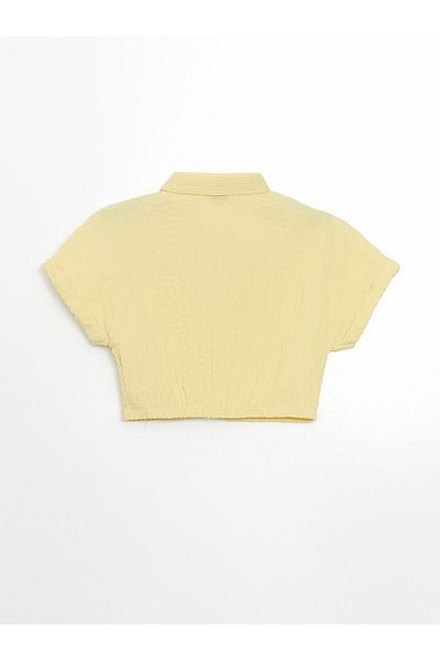 LC Waikiki New Season Textured Girl's Shirt - S5Jr82Z4