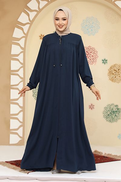Neva Style Haina Hijab Albastru Petrol cu ​​Fermoar 45290PM