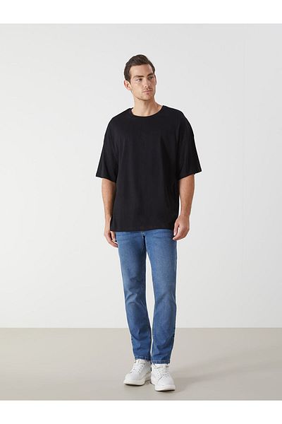 LC Waikiki Lcw Crew Neck Combed Cotton Men's T-Shirt Fast Fashion