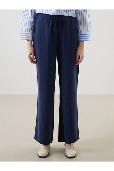 LC Waikiki LCW Elastic Waist Wide Leg Women's Trousers