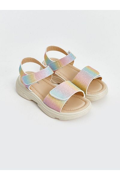 LC Waikiki New Season Velcro Girls Sandals - S5Jd99Z4