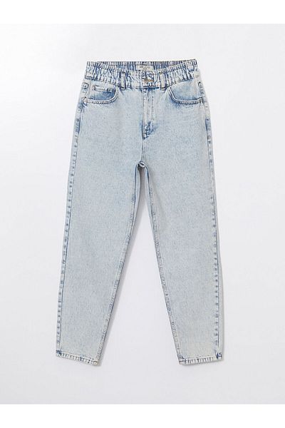 LC Waikiki Pantaloni de damă, cu talie elastică, în formă de blugi