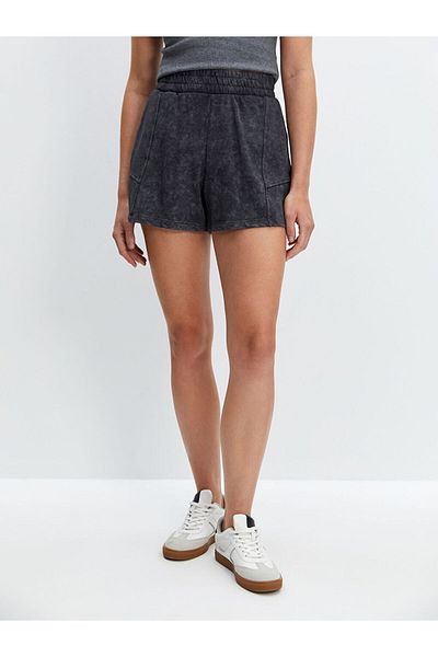 LC Waikiki Lcw Women's Elastic Waist Plain Shorts New Season