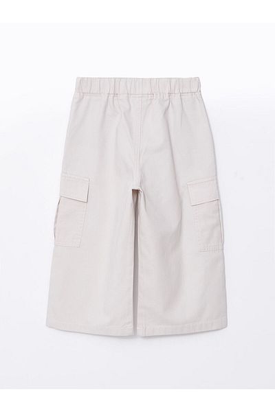 LC Waikiki Girls' Cargo Pants with Elastic Waist