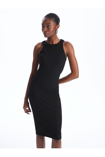 LC Waikiki LCW Women's Crew Neck Straight Dress